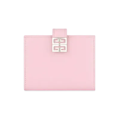 GIVENCHY Small 4G Wallet in Box Leather "Baby Pink"