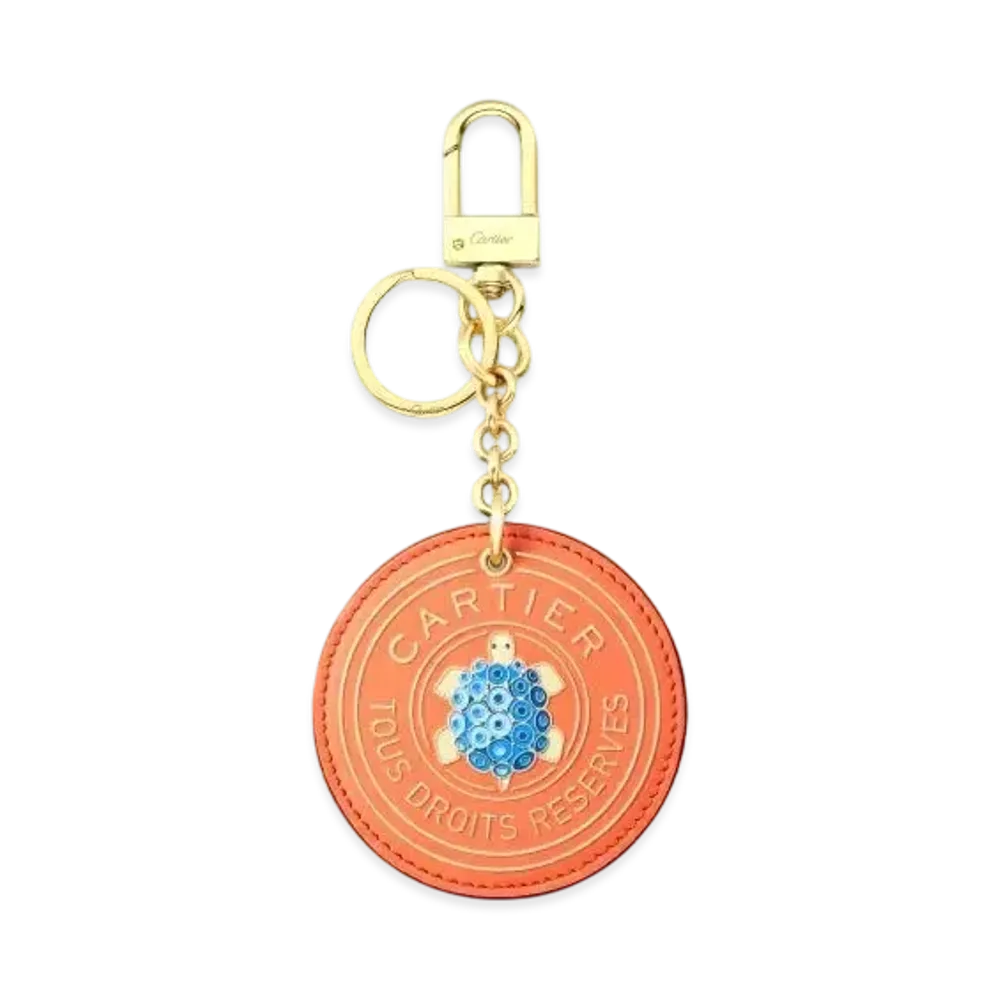 Cartier Round Keyring, Cartier Characters "Apricot"