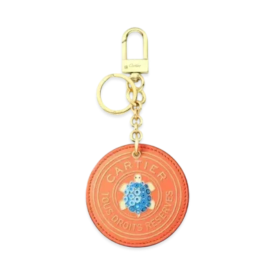 Cartier Round Keyring, Cartier Characters "Apricot"