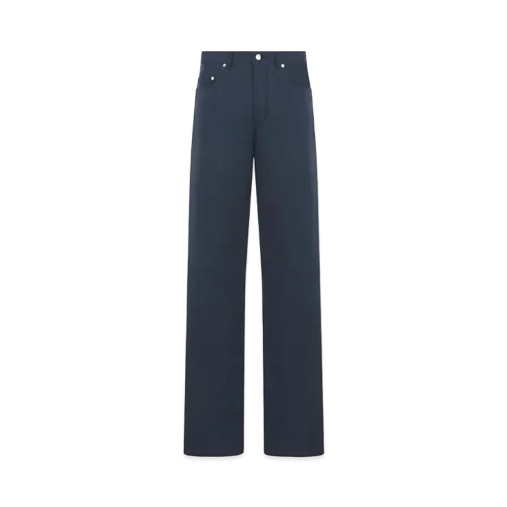 Dior x LEWIS HAMILTON Wide Leg Jeans Cotton "Navy Blue"