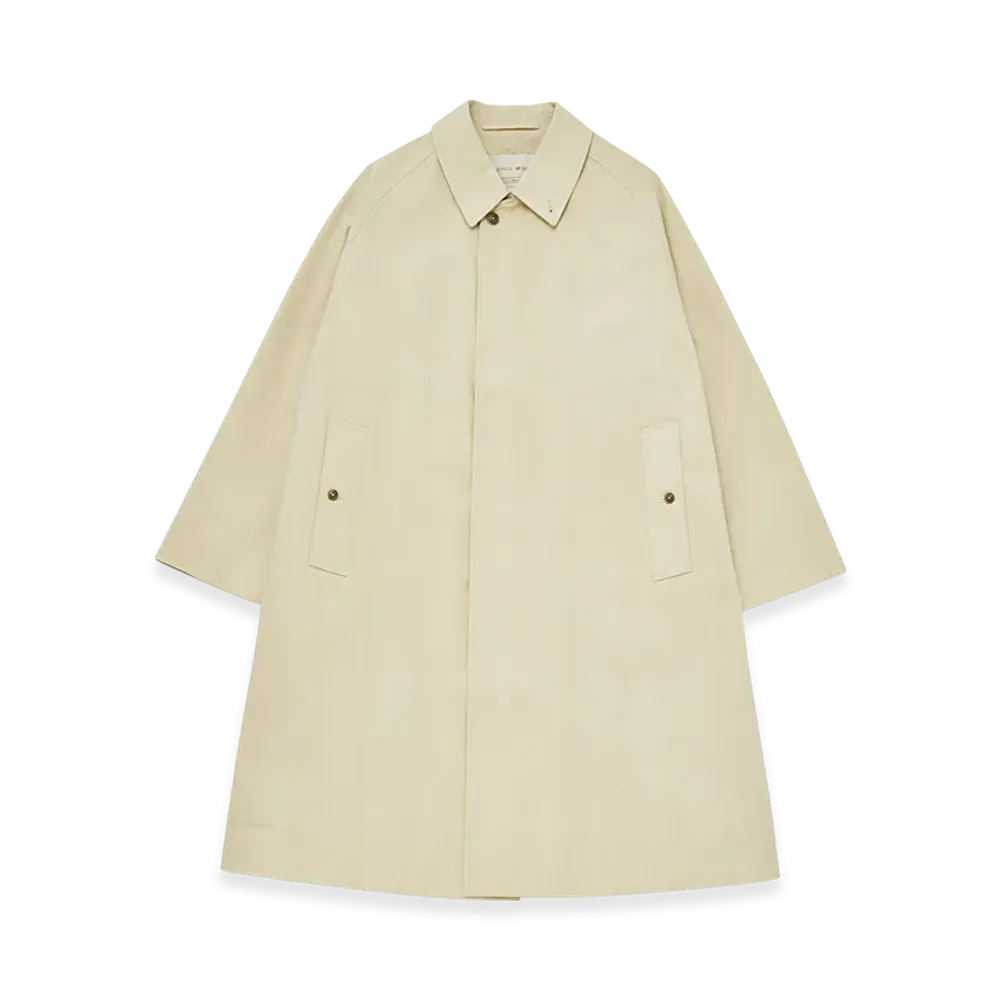 nanamica x Spiber Balmacaan Coat "Natural"