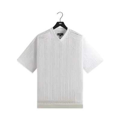 Kith Leon Short Sleeve Lace Combo Jersey "White"