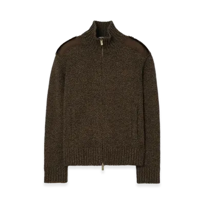 Burberry Wool Cashmere Jacket "Juniper Green"