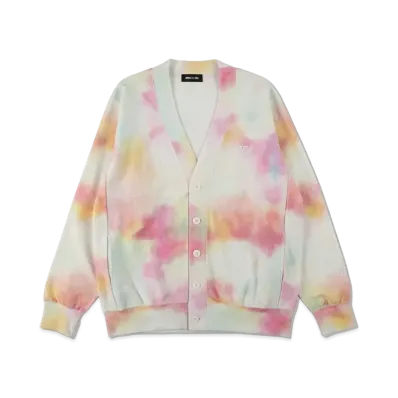 WIND AND SEA SEA (Pattern) Back Pile Cardigan "Tie-Dye(Orange)"