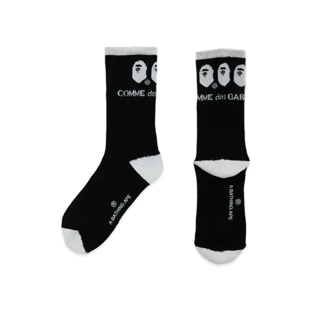 A BATHING APE CDG OSAKA SOCKS "Black"
