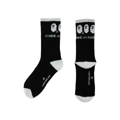 A BATHING APE CDG OSAKA SOCKS "Black"