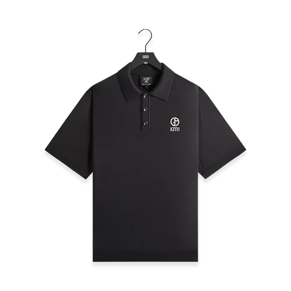 Kith x Giorgio Armani Tilden Knit Polo "Ghost"