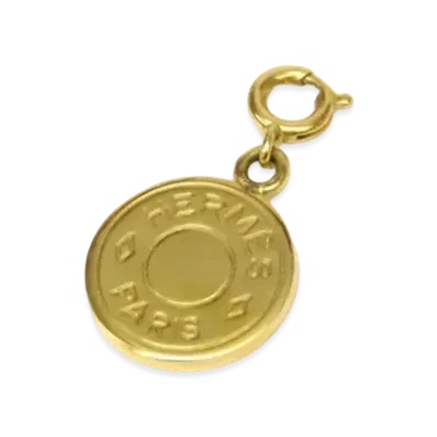 Hermes Sellier Pendant Top "Gold"