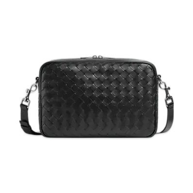 Bottega Veneta Intrecciato Camera Bag "Black"