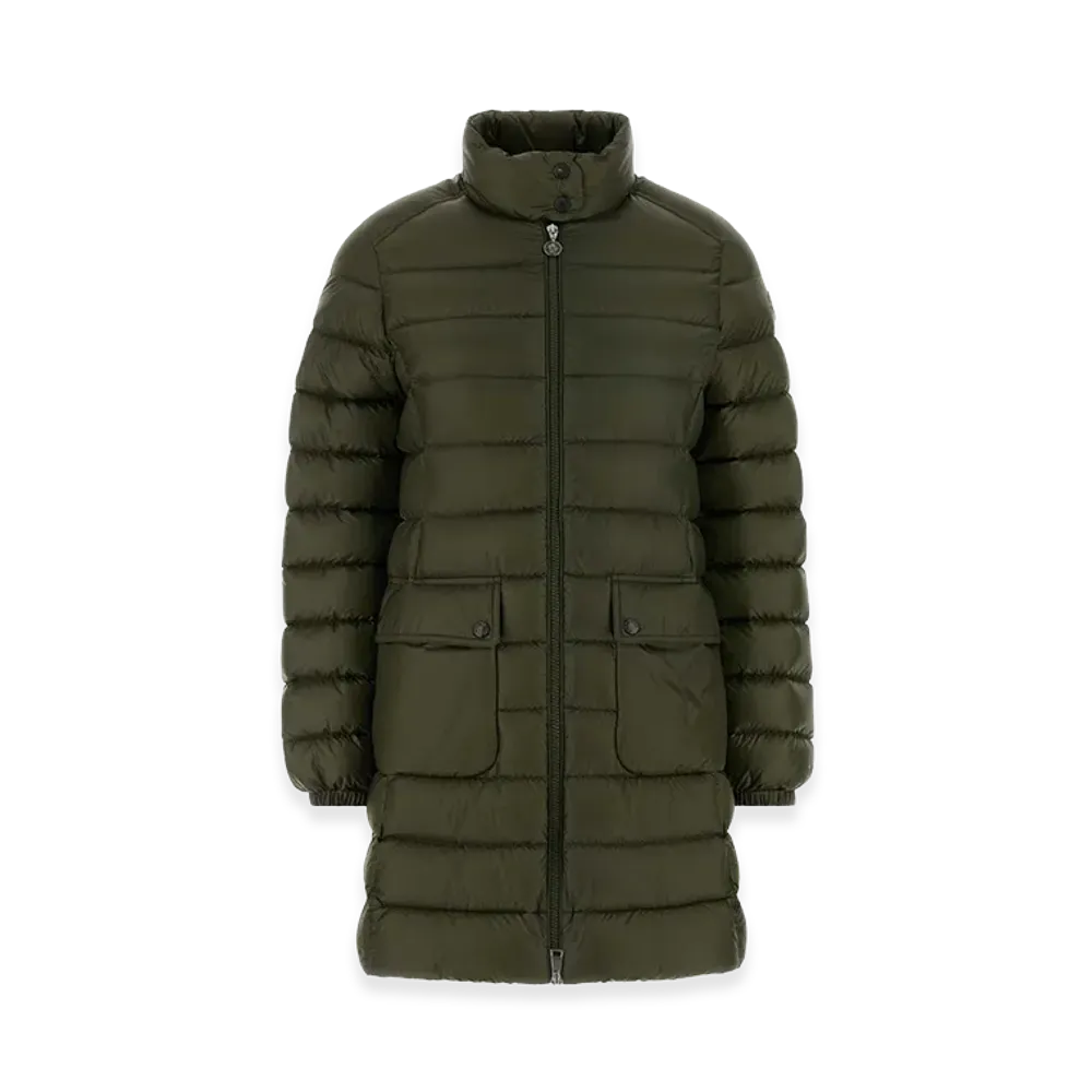 MONCLER Women's Nylon Genet Down Jacket "Olive Green"