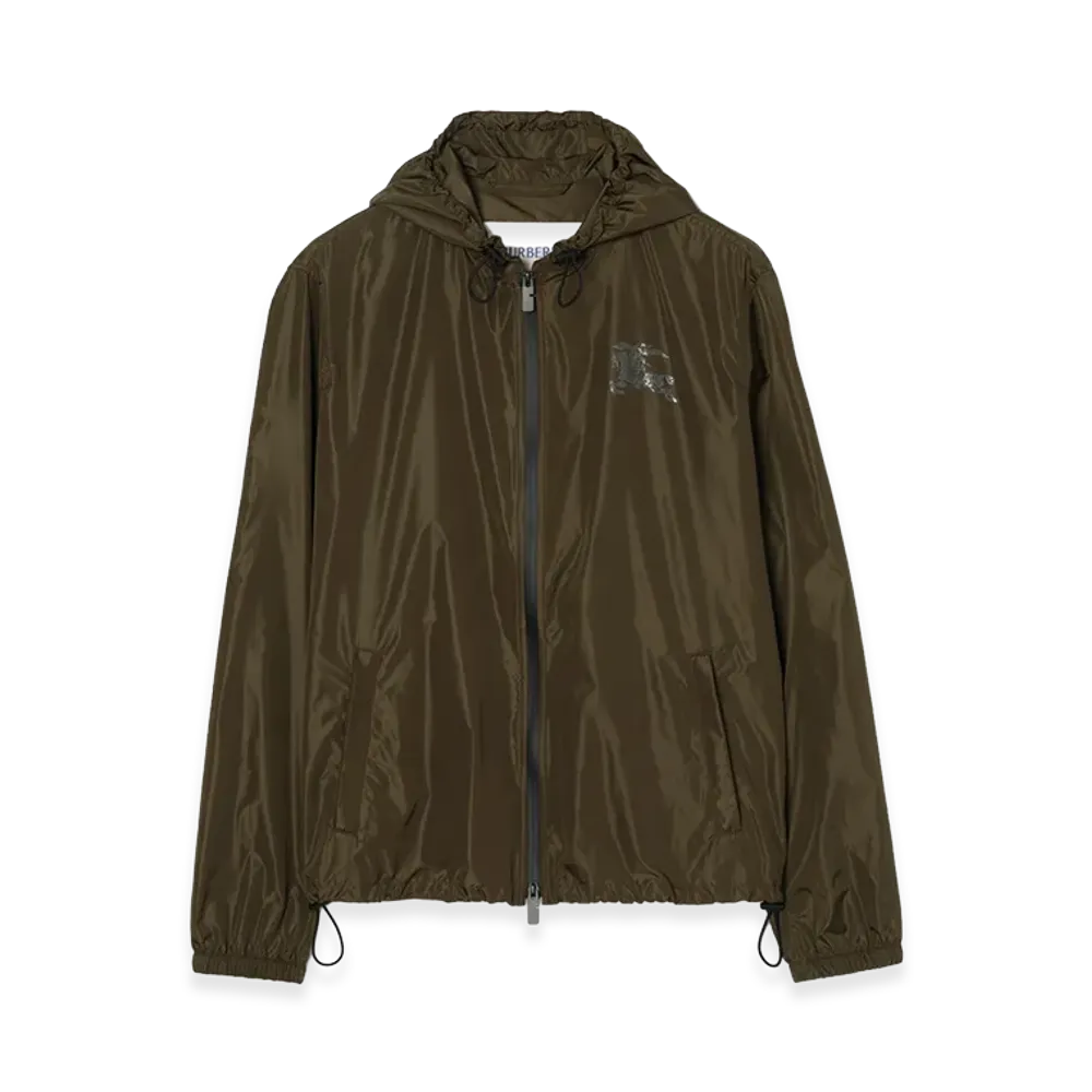 Burberry EKD Nylon Hooded Jacket "Marsh Green"