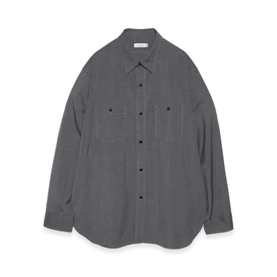 nanamica Polyester Wool Field Shirt "Gray"