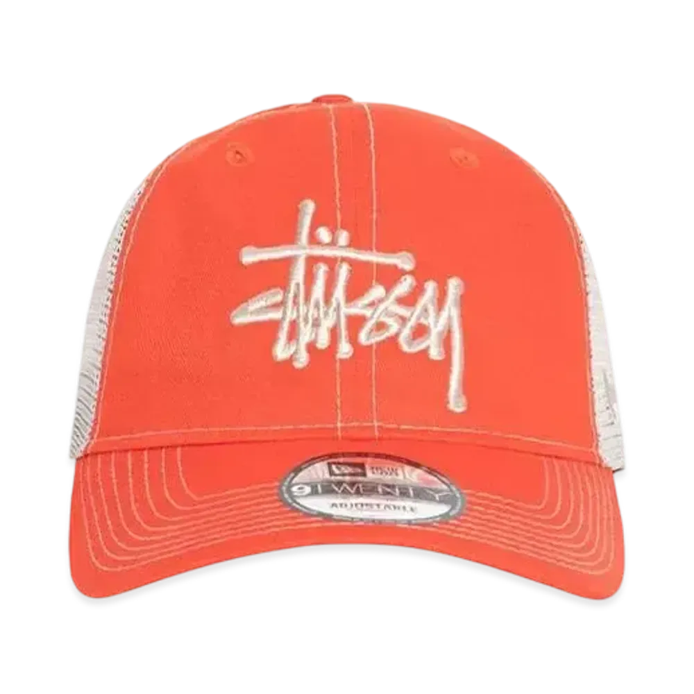 Stussy New Era 9Twenty Basic Trucker "Orange"