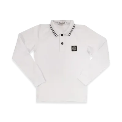 Stone Island Kids Sweaters "White"
