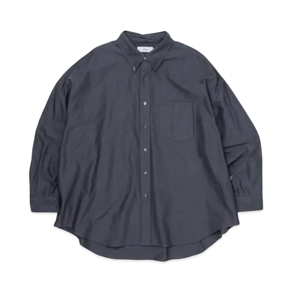 Graphpaper Oxford L/S Oversized B.D Shirt "Grey"