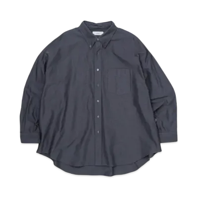 Graphpaper Oxford L/S Oversized B.D Shirt "Grey"