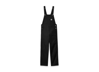 Carhartt WIP Women's Bib Overall Straight "Black(Rinsed)"