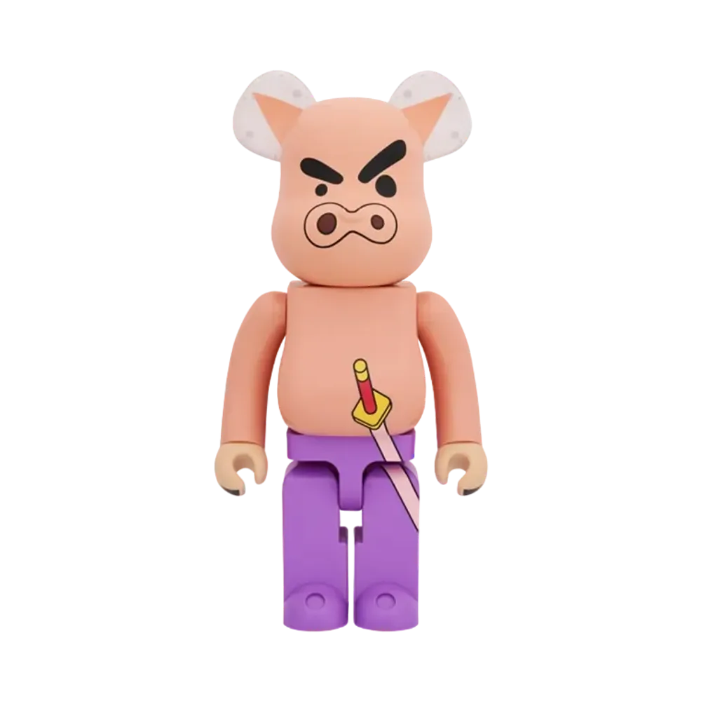 MEDICOM TOY "BEARBRICK" -Crayon Shin-chan- Buri Buri Zaemon 1000%