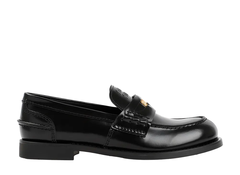 MIU MIU Women's Penny Loafers "Black"