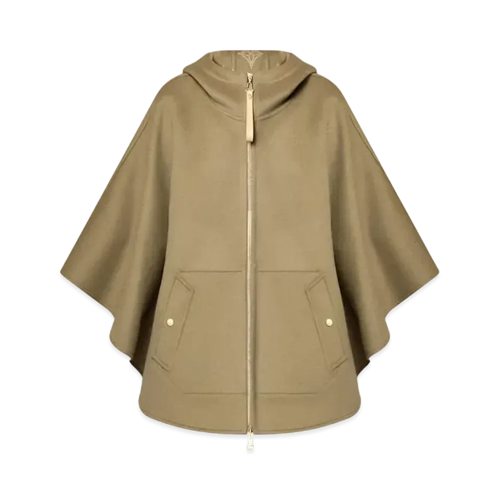 Louis Vuitton Reversible Hooded Cape "Dark Olive"