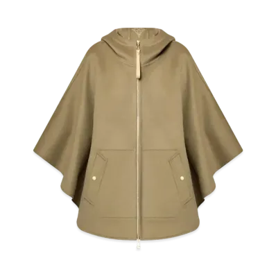Louis Vuitton Reversible Hooded Cape "Dark Olive"