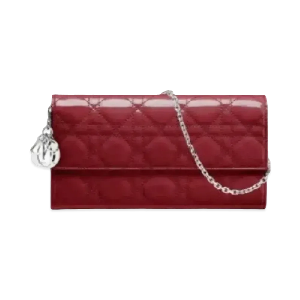 Dior Curfskin Wallet "Red"