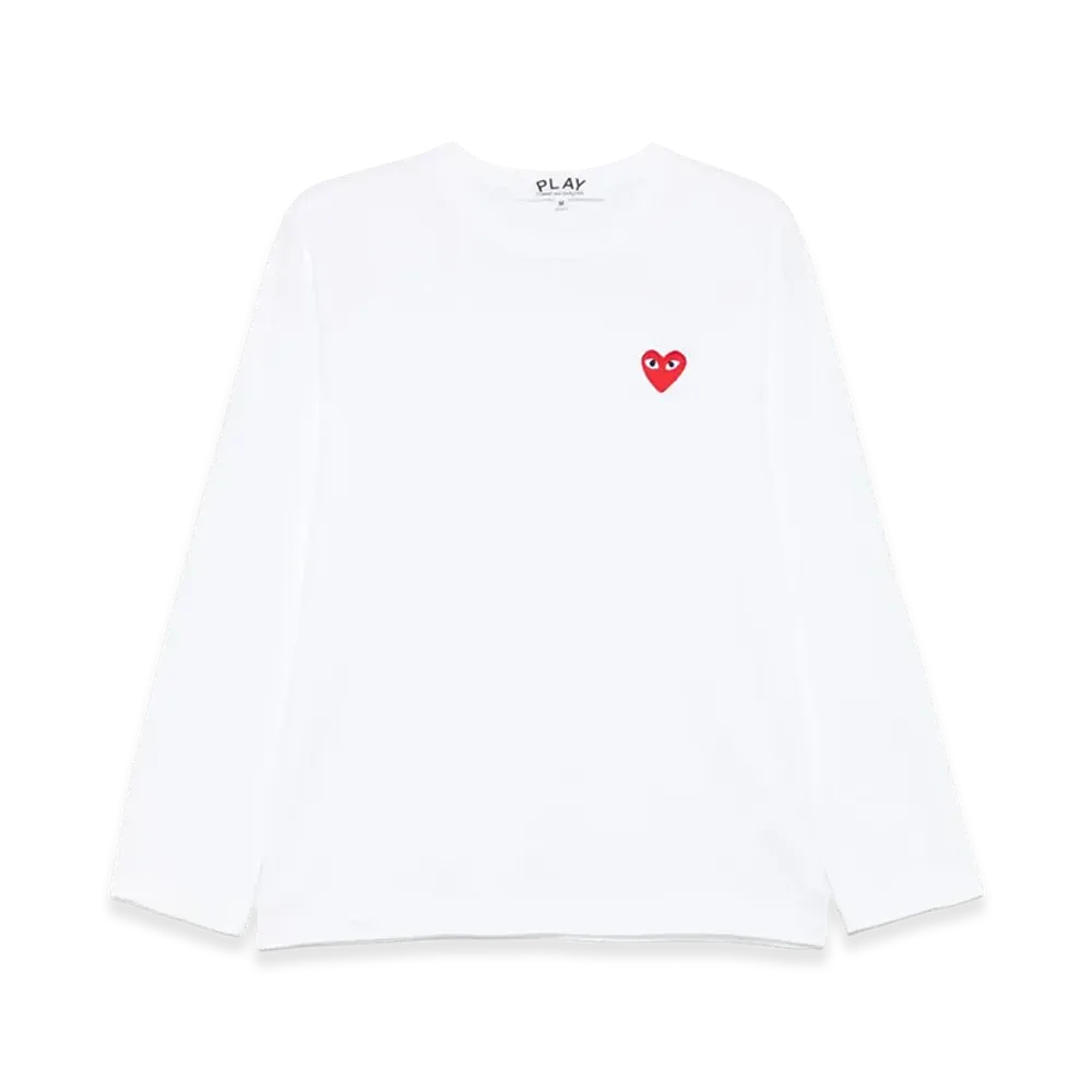 COMME des GARCONS Women's Long Sleeve T-Shirts "White"