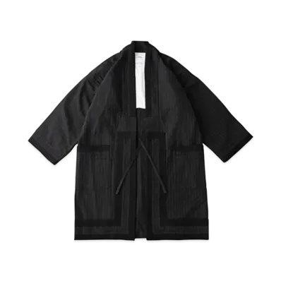 visvim RUUNPE COAT HERRINGBONE "Charcoal"