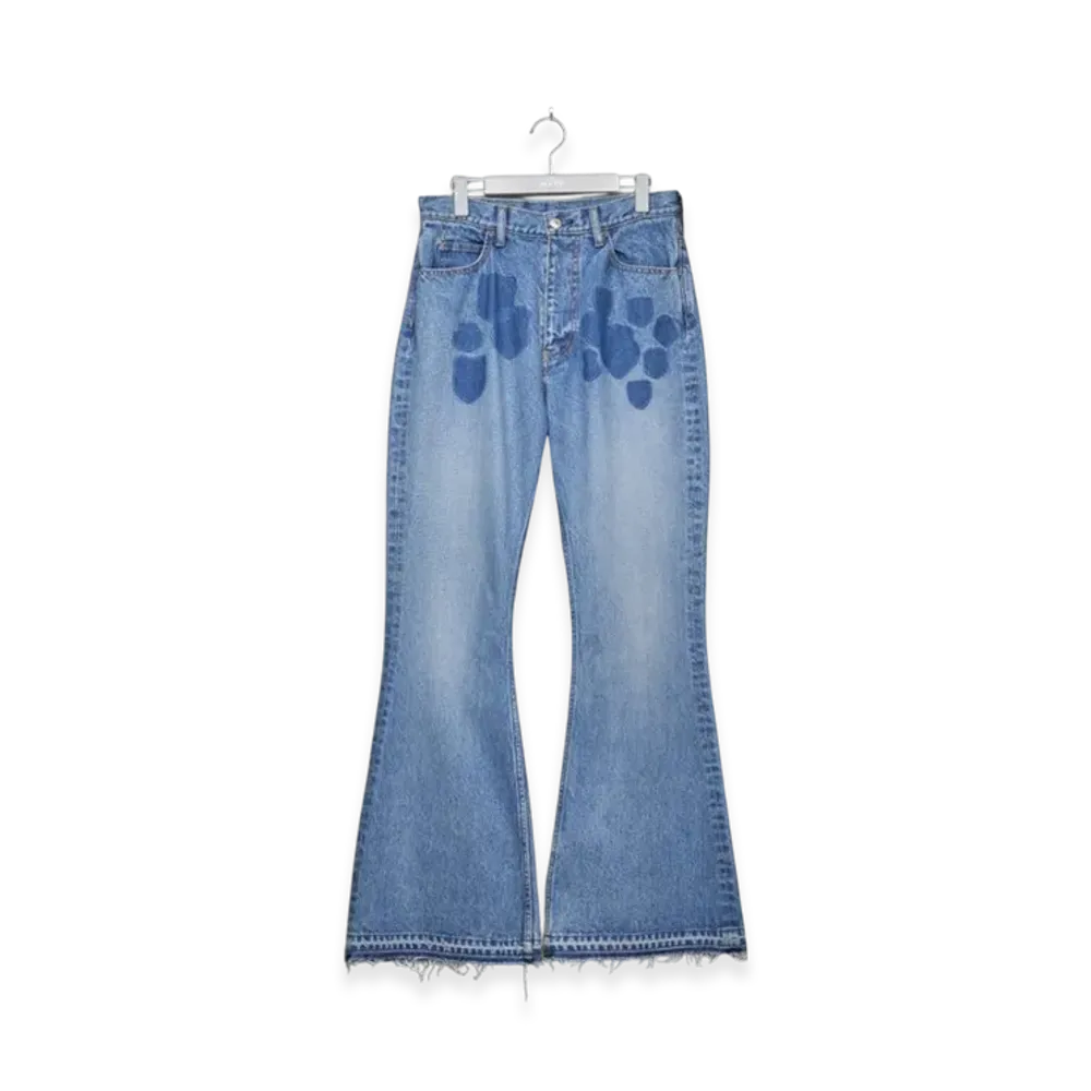 MASU Emblem Bell-Bottom Jeans "Indigo"