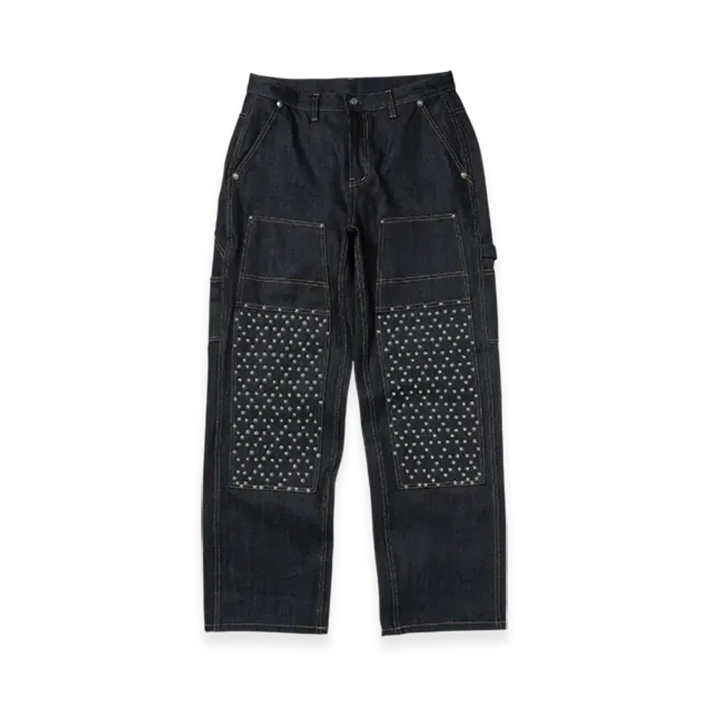 THUG CLUB Angels Studded Work Pants "Indigo"
