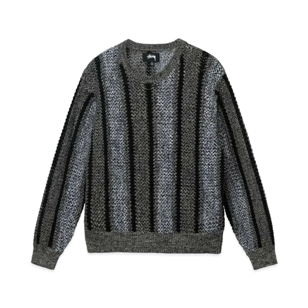 Stussy Baja Loose Gauge Sweater "Black"
