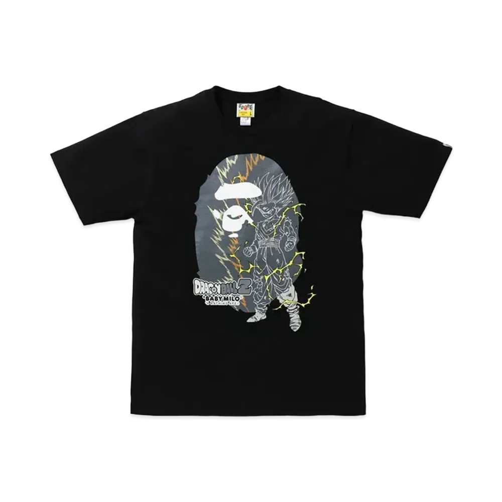 A BATHING APE / Dragon Ball Z Son Gohan Big Ape Head Tee "Black"