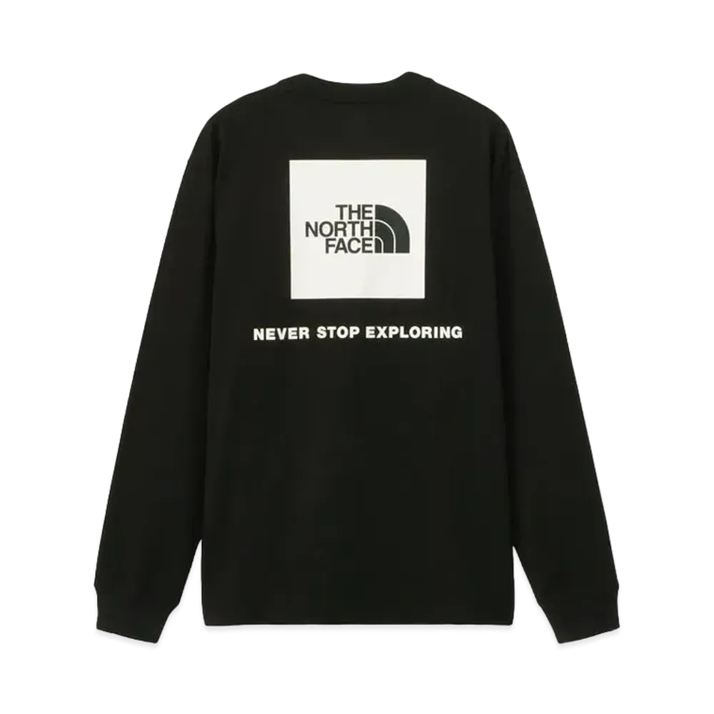 The North Face Long Sleeve Back Square Logo Tee "Black2"