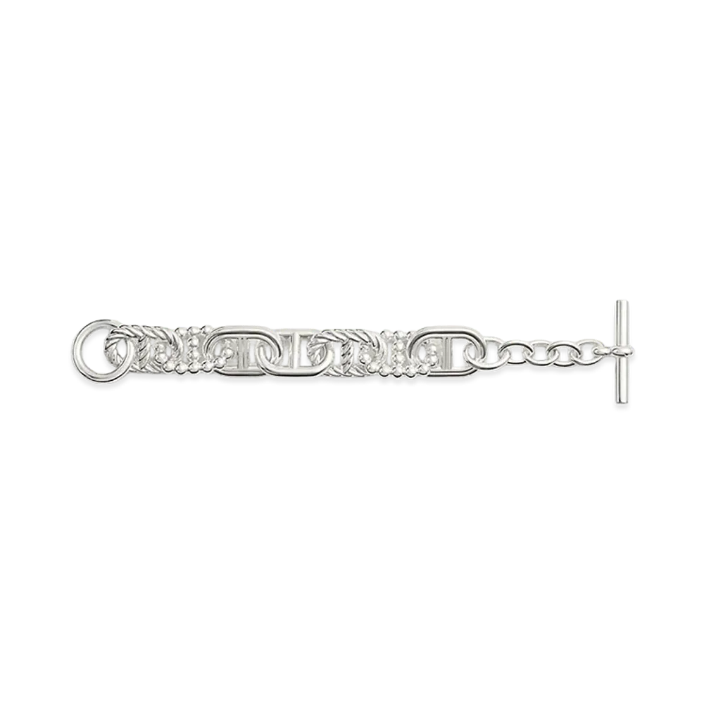 Hermes Chaine D'ancre Alea II Bracelet GM "Silver"