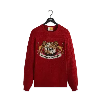 Kith NY To The World Cable Crewneck "Allure"