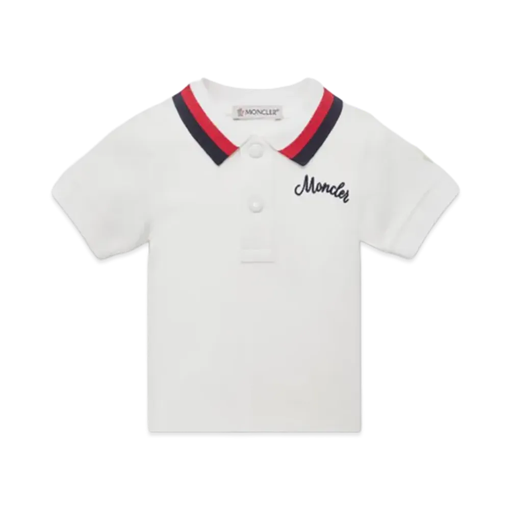 MONCLER Kids Polo Shirt "White"