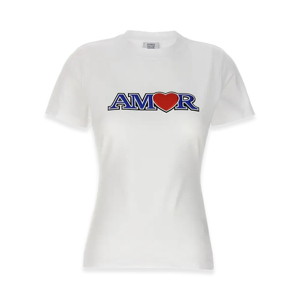 VETEMENTS Women's Amor T-Shirt "White"