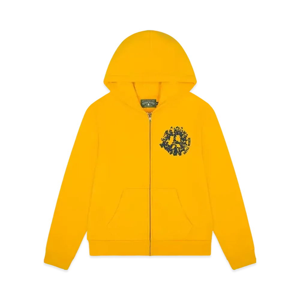 DENIM TEARS Denim University Zip Hoodie "Yellow"