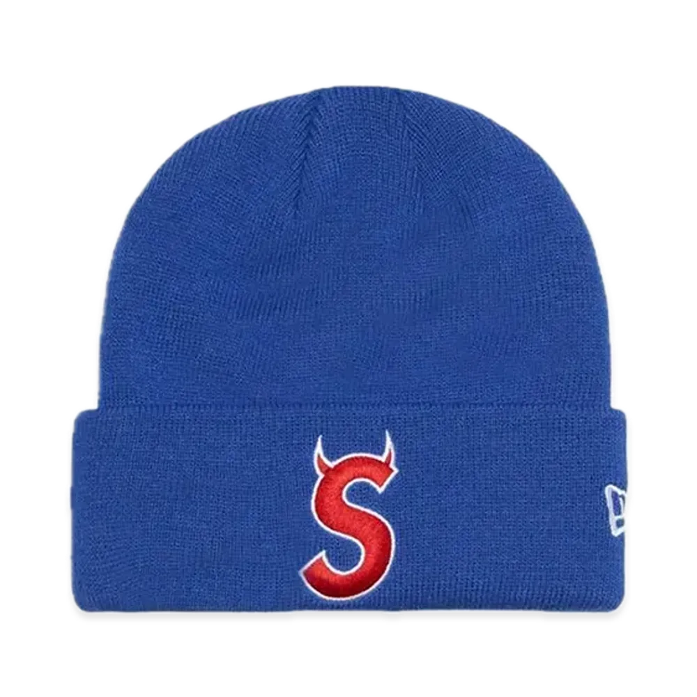Supreme New Era S Logo Beanie "Royal" (22FW)