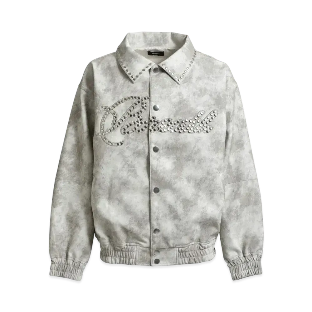 BREATH Shine Studs Varsity Jacket "Cream"