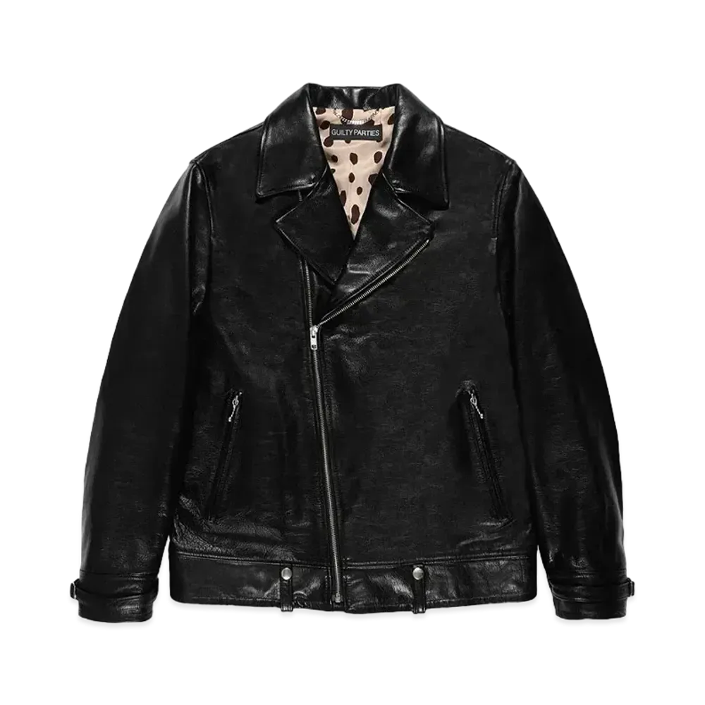 WACKO MARIA Cowhide Leather Double Riders Jacket "Black"