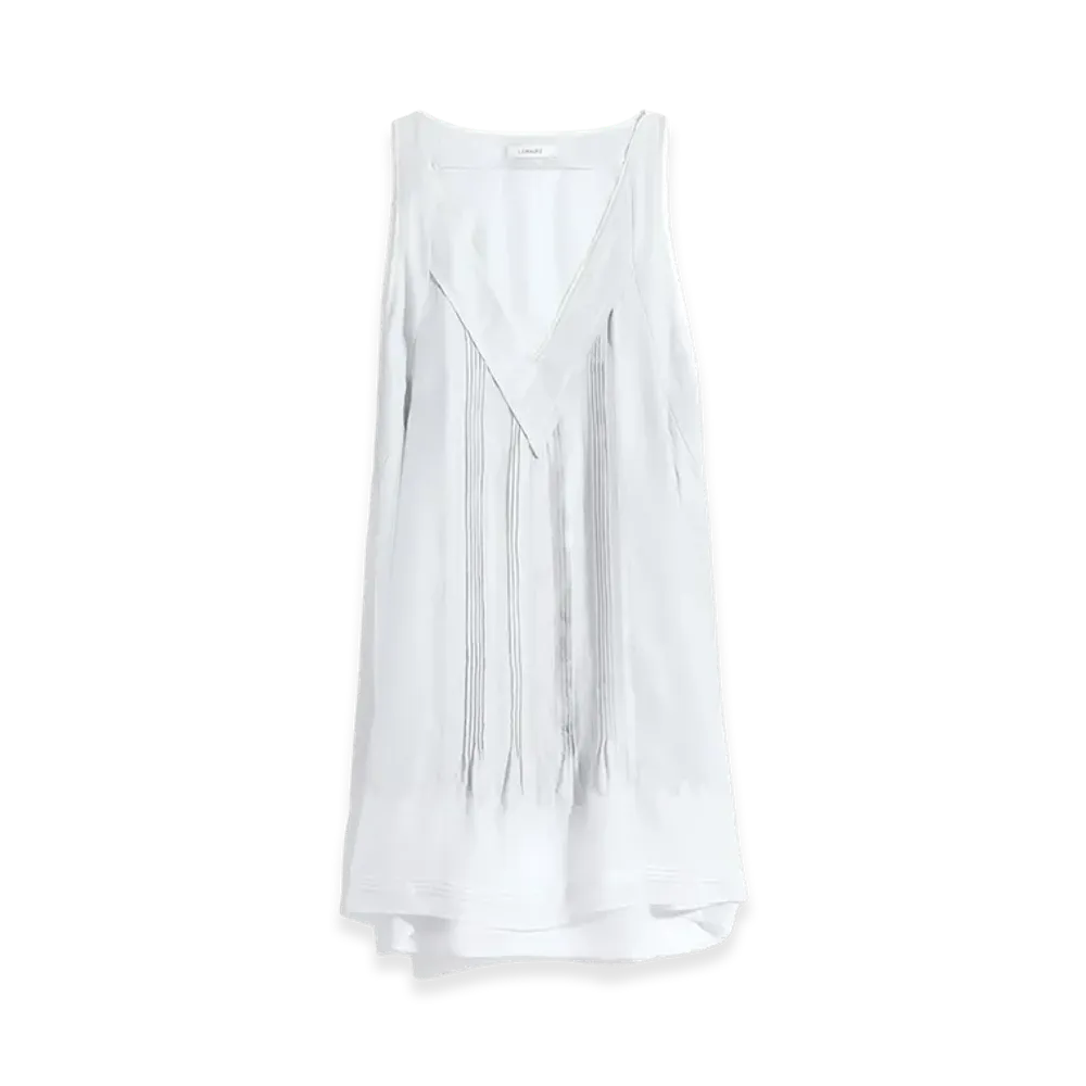 LEMAIRE Women's Silk Pongee Sleep Tunic Dress "Ice Blue"