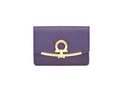 Salvatore Ferragamo Card Case "Deep Purple"