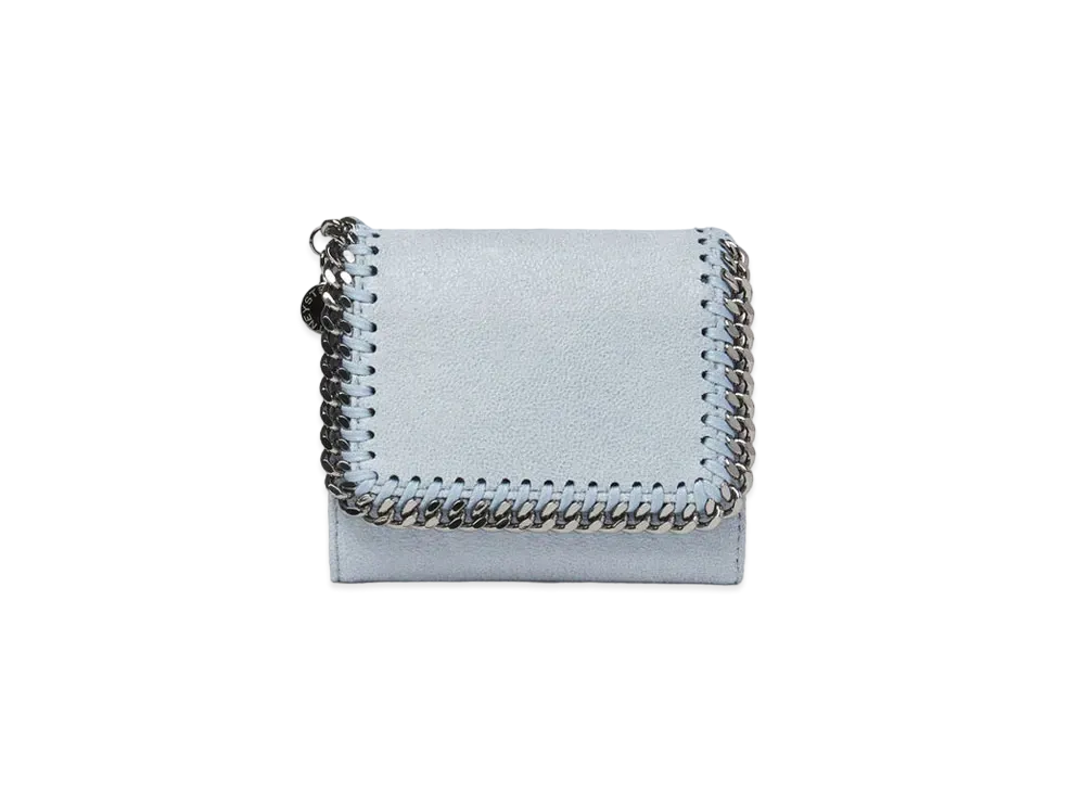STELLA McCARTNEY Farabela Small Flap Wallet "Dusty Blue"