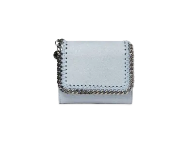STELLA McCARTNEY Farabela Small Flap Wallet "Dusty Blue"