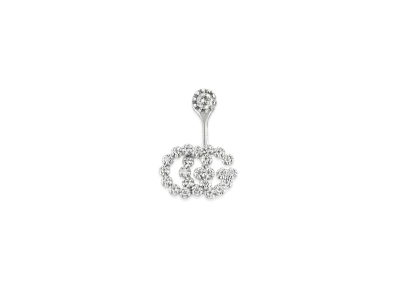 GUCCI Single GG Running Earring With Diamonds