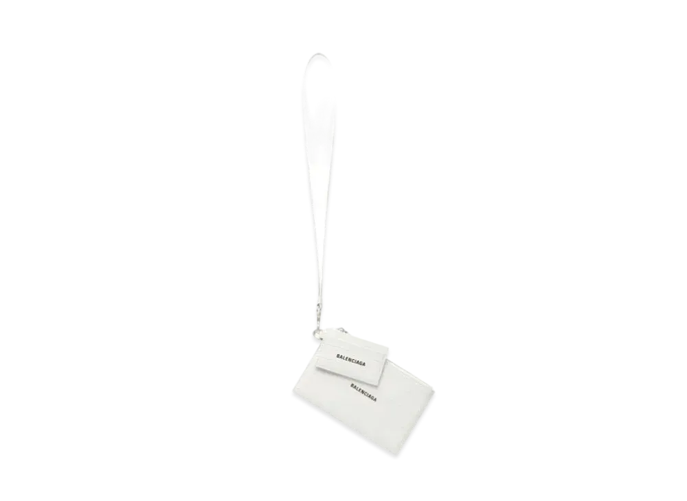 BALENCIAGA Cash Pouch And Card Holder "White"