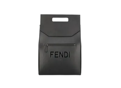 FENDI Back Pack Leather Backpack "Black"