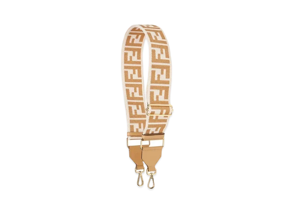 FENDI Strap You Ribbon Shoulder Strap "Beige"