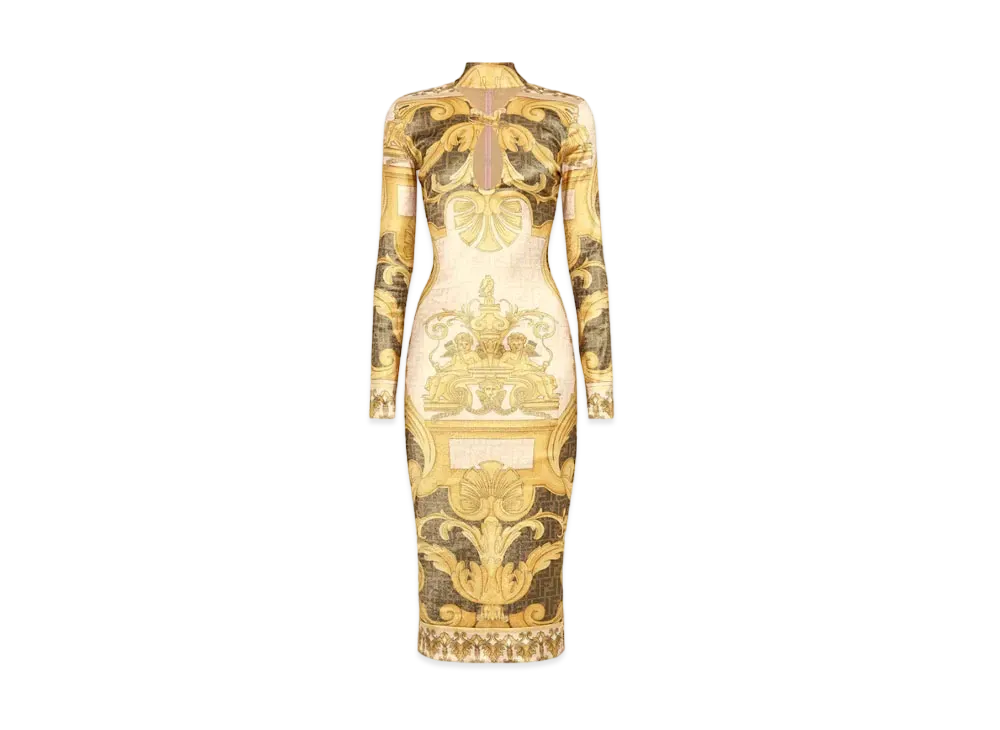 FENDI x Versace Fendace Multicolor Jersey Dress "Multicolor"